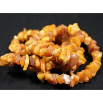 Raw amber beads necklace 57.7 gr